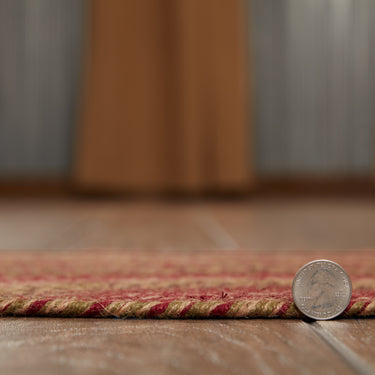 Cider Mill Jute Braided Rug Half Circle 16.5